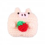 Wholesale Airpod Pro Cute Design Cartoon Handcraft Wool Fabric Cover Skin (Strawberry Pig)